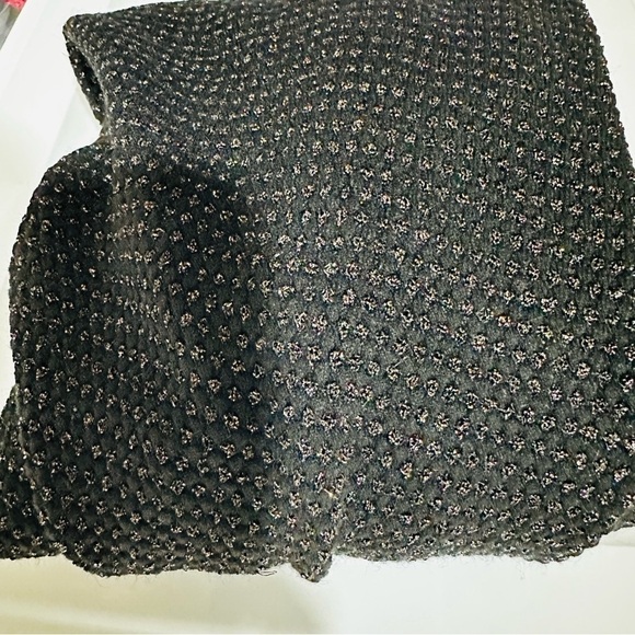 Love For Humanity Black Label Women’s Sz Large Black & Gold Long Sleeve Cardigan - Picture 6 of 9